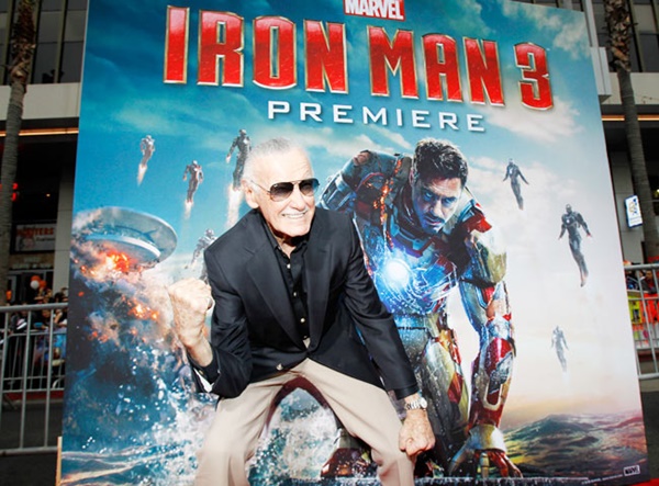 Stan Lee na premiere de Homem de Ferro 3 (2013)
